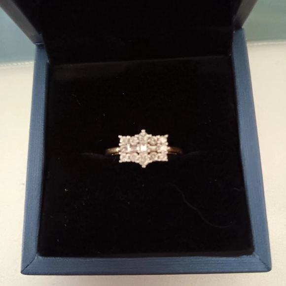 Sale!! .5 carat new diamond cluster ring - Picture 2 of 11